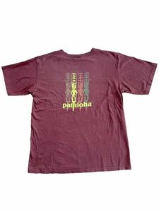 ★★★patagonia pataloha パタゴニア パタロハ 白タグ TIKI ティキ Tシャツ M茶★★★