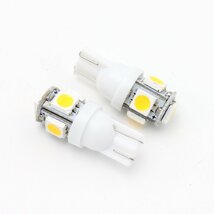 T10 LED ウェッジ球 暖色 3500K 2個セット SMD ウォームホワイト 電球色 ウェッジバルブ スモールランプ 旧車 T16_画像2