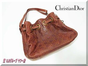 ☆Christian Dior☆レディーディオール 巾着ショルダーバッグ 05-MA-0076 送料無料！