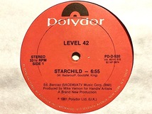 LEVEL42 - STARCHILD - レアUSオリジナル12インチ / Wally Badarou / Garage / Loft_画像3