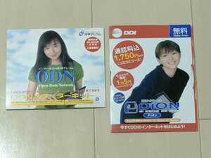 【希少】ODN 山口智子 DDI 葉月里緒奈　小泉今日子 インターネットスターターキットCD 2枚セット