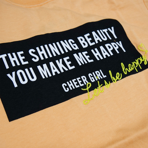 CHEER GIRL 半そでTシャツ ワイドシルエット オレンジ 130cm 綿100% オリジナルの画像5