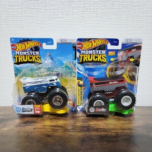 ★小箱発送★カラバリ2色セット★ホットウィール MONSTER TRUCKS DRAG BUS モンスタートラック ドラッグバス★HW ドラバス★新品未開封★