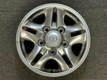 ランドクルーザー GF-UZJ100W 純正 ホイール 16x8J+60 150-5H 16インチ 2本セット (100系/ランクル/HDJ101K_画像2