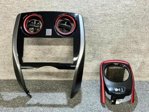 ノート NISMO DAA-HE12 純正 オーディオパネル/シフトパネル セット 動作確認済 (E12/ニスモ/インストルメントパネル/インパネ/内装