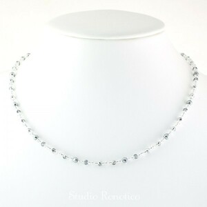 [ronotiko]Ronotico silver925 Kirakira stylish magnetic necklace silver length is possible to choose magnet lady's woman made in Japan (45cm)