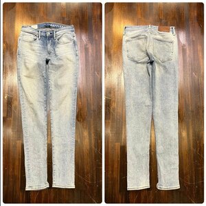  мужской брюки GAP Denim джинсы обработка тонкий тонкий обтягивающий маленький размер FE720 / W29 единый по всей стране стоимость доставки 520 иен 