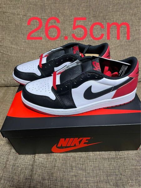 Nike Air Jordan 1 Black Toe 26.5cm US8.5 CZ0790-106 エア ジョーダン ロー 