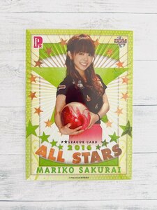 ☆ BBM2016 P★LEAGUEカードセット 2016 ALL STARS レギュラーカード 16 櫻井眞利子 ☆