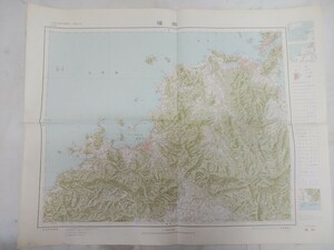 超レア!! レターパックR／古地図【 福岡　縮尺1/200000 】昭和30年編集 (57.5×46cm) 希少!! コレクション 資料 ／D