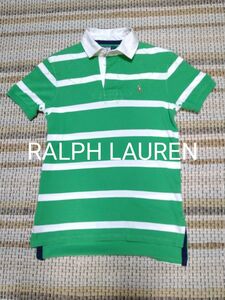 ラルフローレン RALPH LAUREN　半袖ポロシャツ　ラガーシャツ　グリーン　S