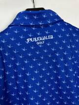 1PIU1UGUALE3 GOLF 20SS オリジナルモノグラムロゴ刺繍ポロシャツ　定価28,000+TAX grt020 pry063_画像4