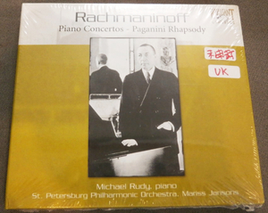 CD2枚組/クラシック/ ラフマニノフ Rachmaninoff/ ピアノ協奏曲/ パガニーニ Paganini ラプソディー/ ルーディ Rudy/UK盤 未開封品 33T
