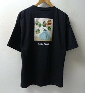 ◆フリークスストア 21ss Green Room グリーンルーム 21ss 美 ロゴ刺繍 ポケット付き 植物　アート プリント Tシャツ 黒 サイズL