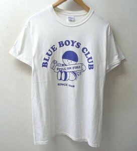 ◆BLUE BOYS CLUB GILDAN ボディ キャラクタープリント Tシャツ 白 サイズM