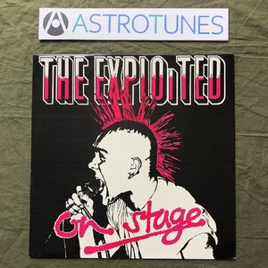 美盤 良ジャケ 1985年 英国盤 エクスプロイテッド Exploited LPレコード On Stage On Stage パンク ニューウェーブ