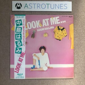 美盤 中島はるみ Harumi Nakajima 1982年 LPレコード Look At Me… 国内盤 帯付 J-Pop 加藤和彦 アイドル