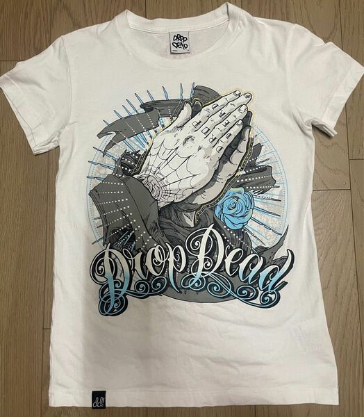 1回着　drop dead ドロップデッド　Praying Hands tシャツ