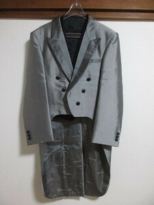  tailcoat 3 point set silver A6 tuxedo Mai pcs costume ②