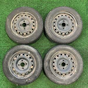 AC756-307 DAIHATSU 21年製 FALKEN SINCERA SN832i バリ山 155/65R13 73S ダイハツ純正 スチール 4.00B 4穴 100 +39 54mm ムーヴ ミラ 等