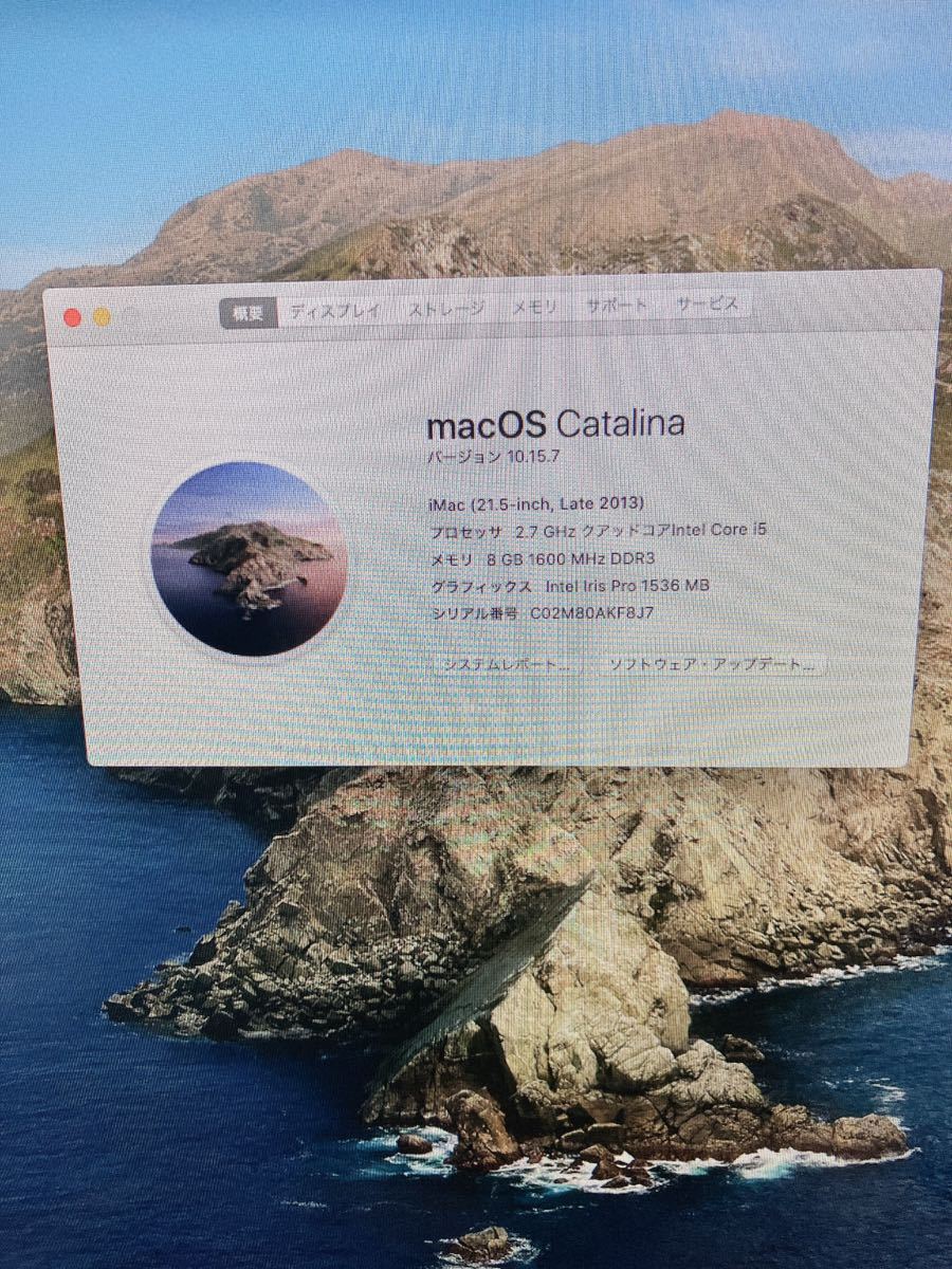 Apple iMac Late 2013 A1418 21.5inch Core i5 HDD 1TB 8GBメモリMac