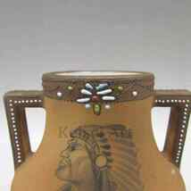 オールドノリタケ インディアン文花瓶 U3507_画像5