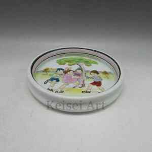  Old Noritake child playing writing cereal bowl U3523