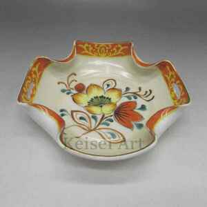  Old Noritake a-ru deco flower writing bowl 1921 year about -1941 year about U6348