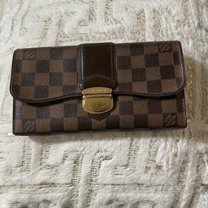 ルイヴィトン ダミエ財布ポルトフォイユ・システィナLOUIS VUITTON 長財布