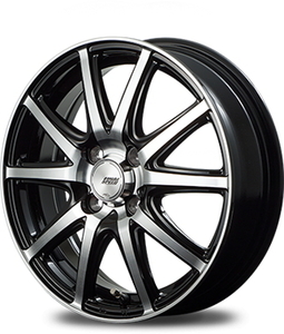 業販品 冬用 12インチ FINALSPEED GR-Γ 4J+42 4-100 DUNLOP SV01 ブラック・ポリッシュ(BP) GR-ガンマ 4本 ★2023年製★ (国産車用)