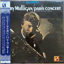 ペラジャケ 見本盤 白ラベル GERRY MULLIGAN ジェリー・マリガン / PARIS CONCERT パリ・コンサート 帯付き SMJ-7384 VICTOR_画像1