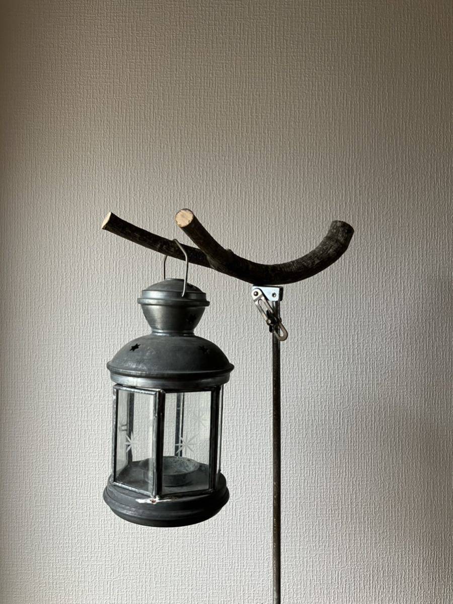 大雅堂2400 時代ブリキ製 吊りランプ ガラス入り 古いブリキ灯籠