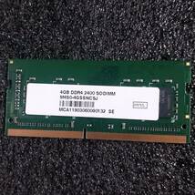 【中古】DDR4 SODIMM 4GB1枚 ELECOM EW2400-N4G/RO [DDR4-2400 PC4-19200]_画像3