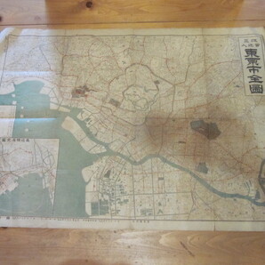 古地図 改正番地入 東京市全図 ◆ 大正4年 ◆