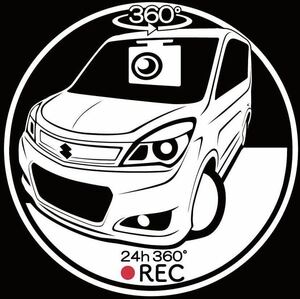 スズキ　ソリオS-DJE ドラレコ　ドライブレコーダー　ステッカー　車体色変更可
