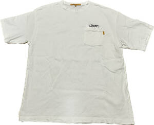 正規 日本製 2023SS UNION Original STITCHED POCHE S/S TEE Lサイズ white ユニオン オリジナル ポケット Tシャツ ホワイト 白