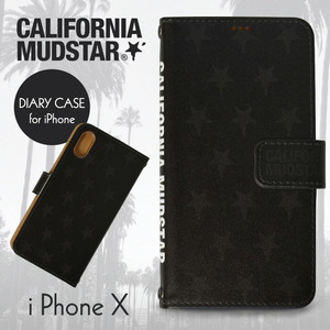 【スペシャルプライス！】キャルウイングオリジナル カリフォルニアマッドスター 手帳型 スマホケース Bタイプ iPhoneX