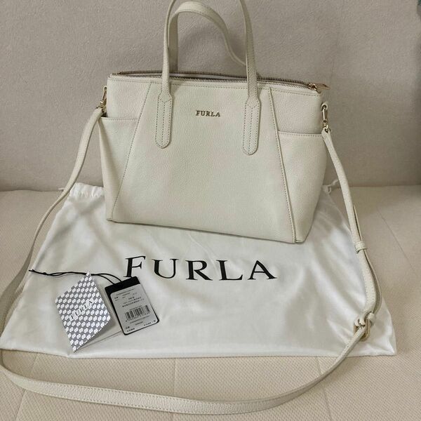 フルラ FURLA 2way バッグ ショルダーバッグ 白