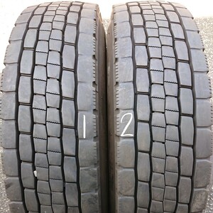 845☆2本 約8分山 2022年製 225/80R17.5 123/122L ダンロップ DECTES SP680