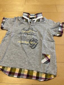 コムサイズム 重ね着風ポロシャツ オシャレ★100サイズ 半袖Tシャツ