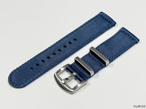  rug width :22mm high quality fabric strap wristwatch belt blue NATO belt division type two -ply knitting DBH