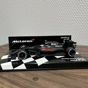 ミニチャンプス 1/43 マクラーレンホンダ MP4-31 中国GP バトン 2016