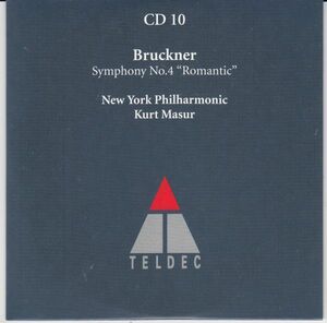 [CD/Teldec]ブルックナー:交響曲第4番変ホ長調[1878-1880年稿ハース版]/K.マズア&ニューヨーク・フィルハーモニック 1993