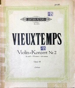  обзор язык скрипка концерт no. 2 номер .he короткий style Op.19 ( скрипка . фортепьяно ) импорт музыкальное сопровождение Vieuxtemps Violinkonzert No.2 fis-moll иностранная книга 