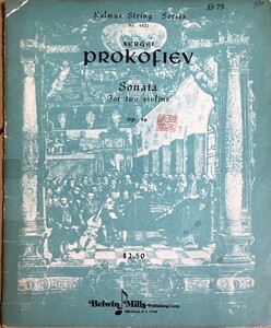  Proco fief 2 шт. va Io Lynn поэтому. sonata - длина style Op. 56 (va Io Lynn 2 -слойный .) импорт музыкальное сопровождение Prolofiev Sonata for two Violins иностранная книга 