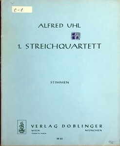  Alf rate * wool string comfort four -ply . bending ( part . set ) import musical score Alfred Uhl Streichquartett foreign book 