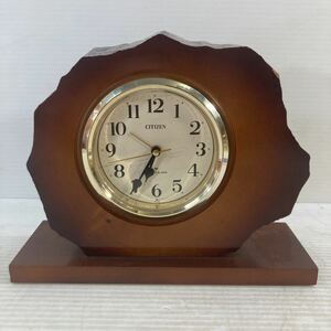 CITIZEN シチズン置時計 置き時計 目覚まし時計 アラーム付き 木製 昭和レトロ 和風 稼動品 中古
