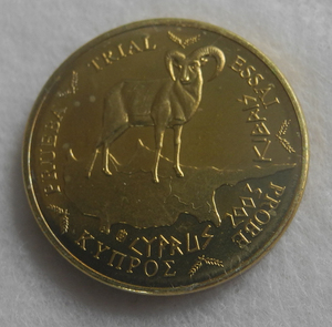 キプロス 10セント 試鋳貨 見本貨 コイン ユーロ 2003年 ヨーロッパ probe
