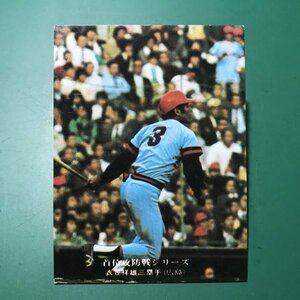 1976年　カルビー　プロ野球カード　76年　233番　広島　衣笠　　　【管理878】