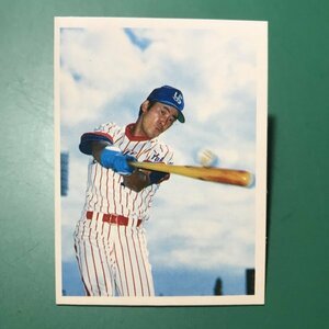 山勝　プロ野球カード　1980年版　ミニカード　小判サイズ　ヤクルト　若松　　　【管理850】